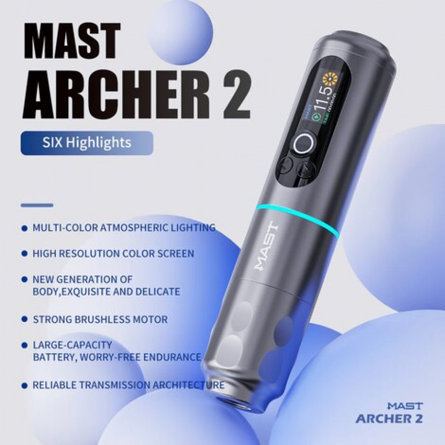 Тату машинка Mast Archer 2.0 Silver
